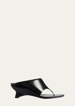 Khaite55mm Marlow Leather Thong Mules