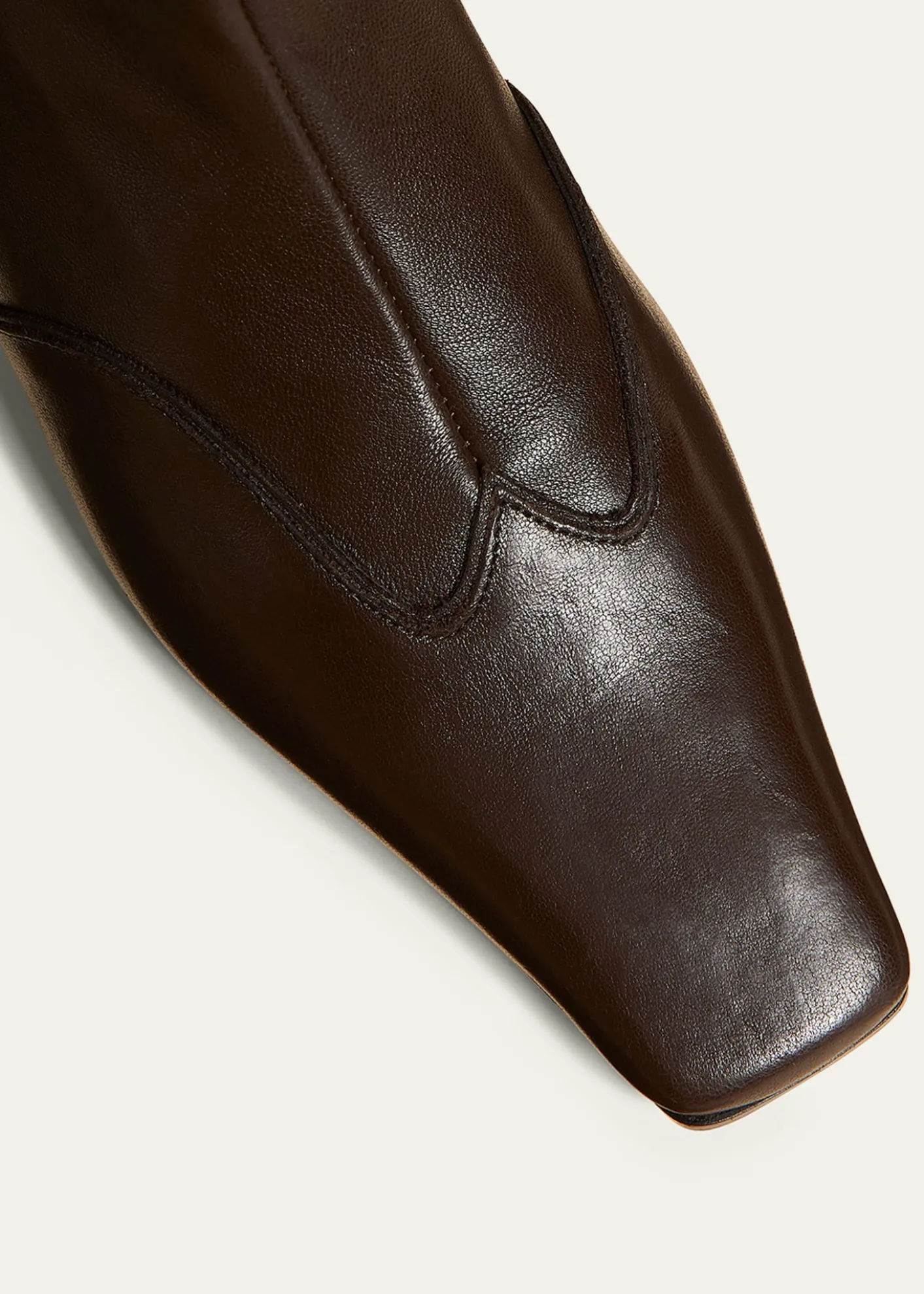 KhaiteNevada Stretch Leather Ankle Booties