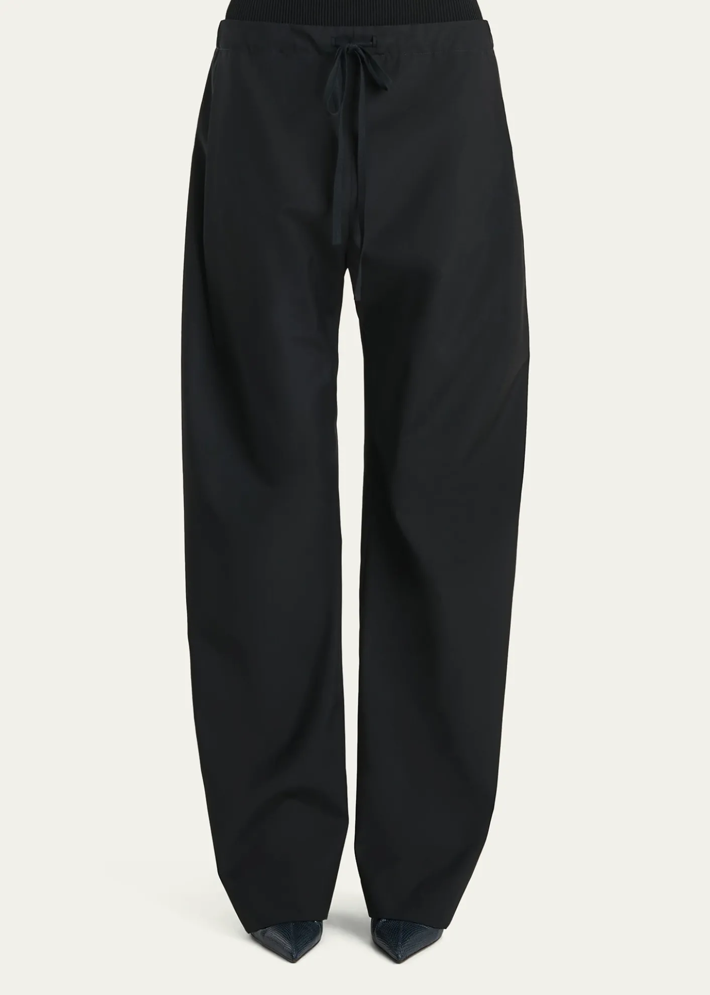 KhaiteRohen Wide-Leg Drawstring Pants