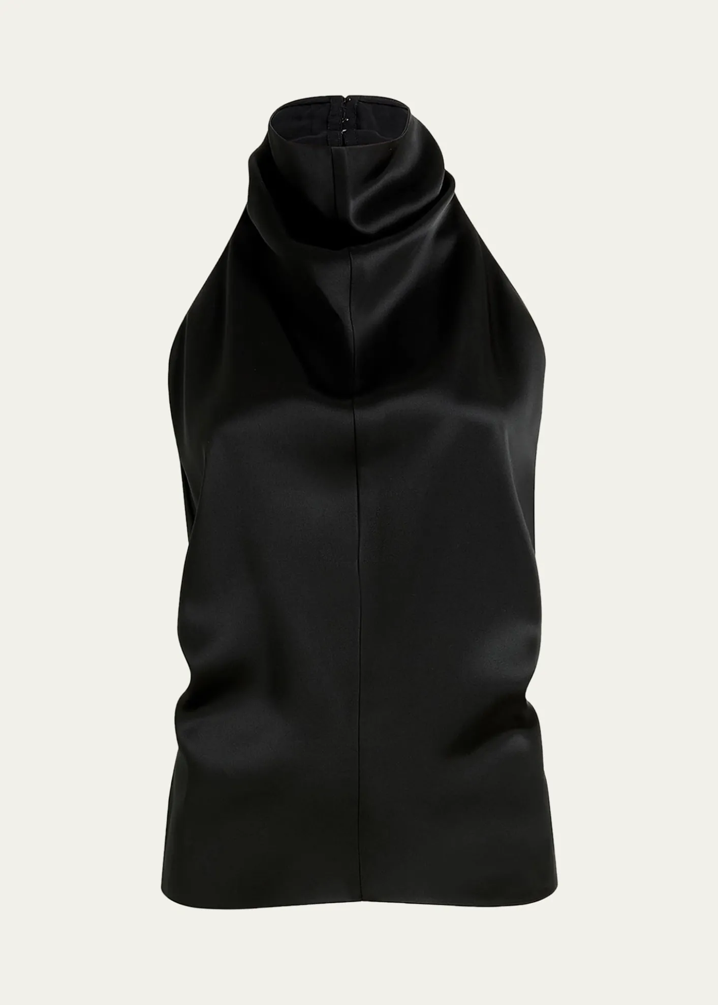 KhaiteRone Draped Satin Halter Top