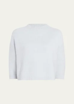 KhaiteSabina Cashmere Elbow-Sleeve Boxy Sweater