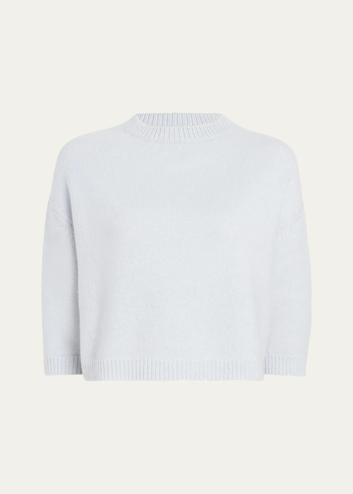 KhaiteSabina Cashmere Elbow-Sleeve Boxy Sweater