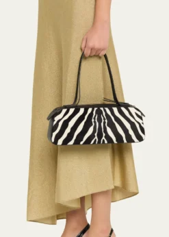 KhaiteSimona Zebra-Print Calf Hair Shoulder Bag