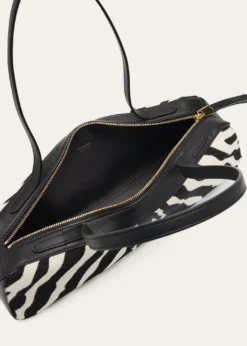 KhaiteSimona Zebra-Print Calf Hair Shoulder Bag