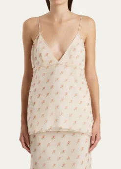 KhaiteTimy Backless Silk Tank Top