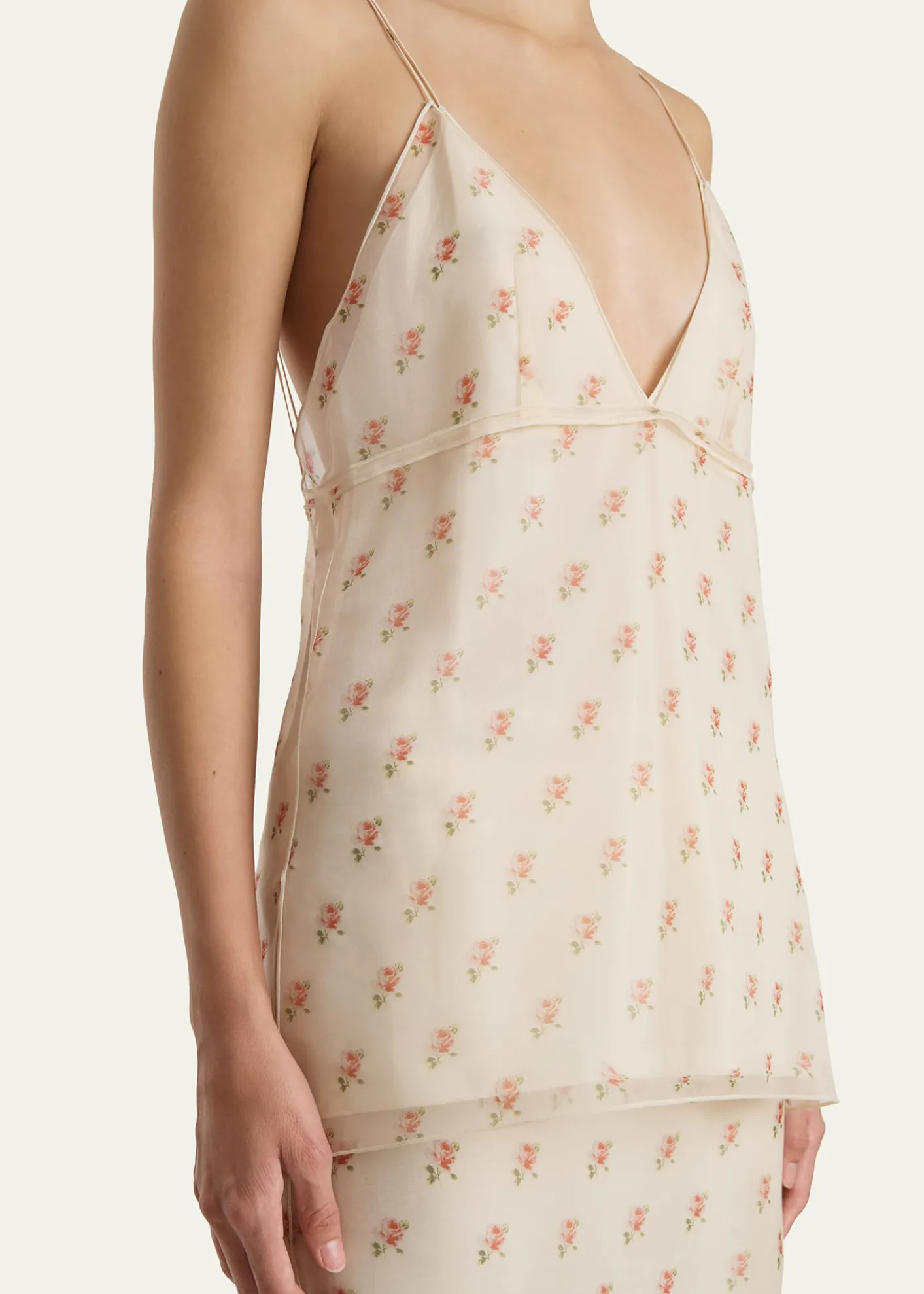 KhaiteTimy Backless Silk Tank Top
