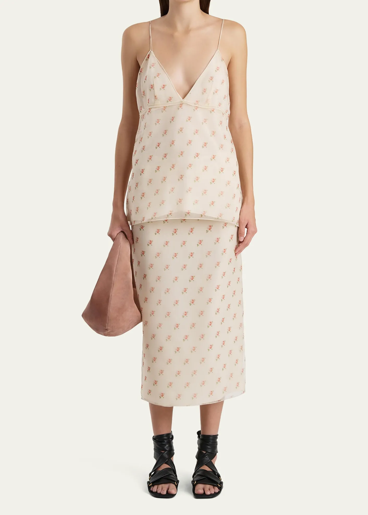 KhaiteTimy Backless Silk Tank Top