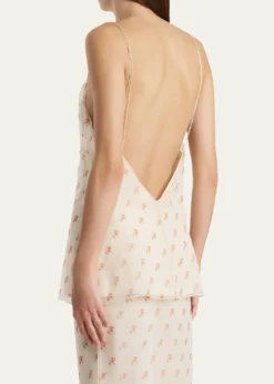 KhaiteTimy Backless Silk Tank Top