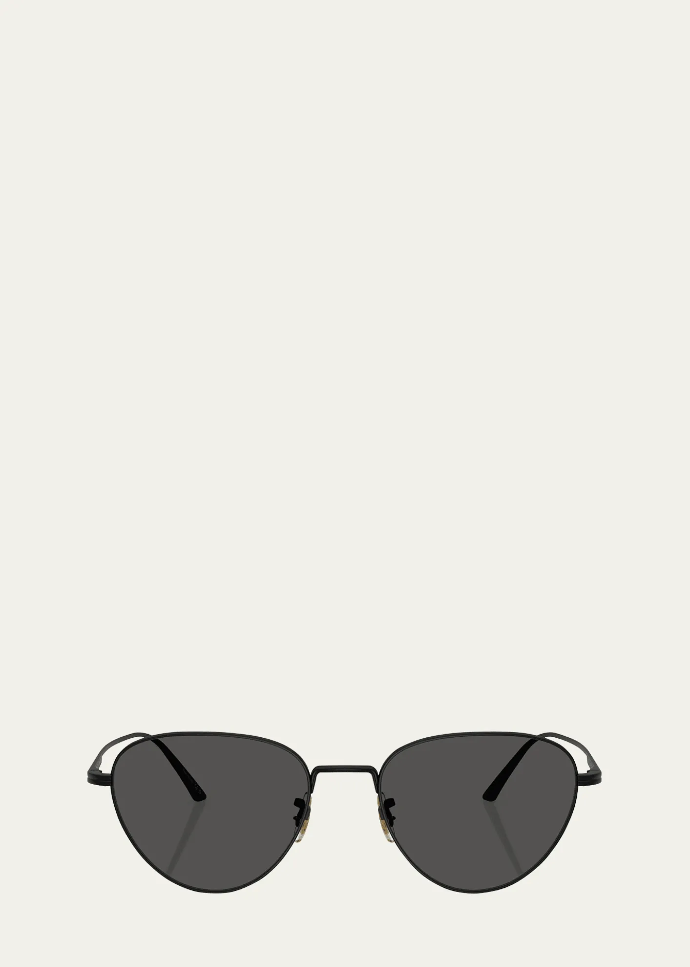 KHAITE x Oliver Peoples1991C Steel Aviator Sunglasses