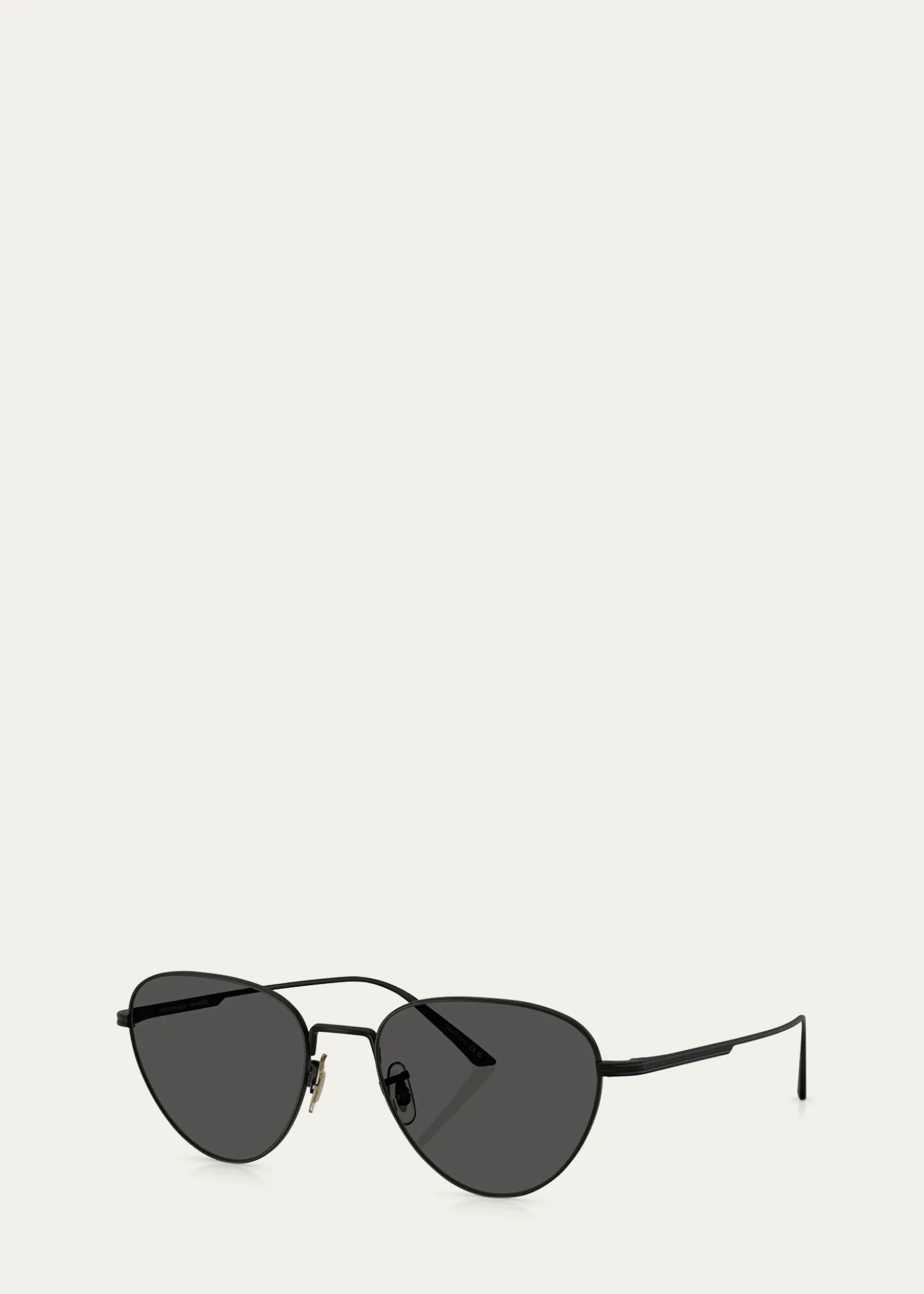 KHAITE x Oliver Peoples1991C Steel Aviator Sunglasses