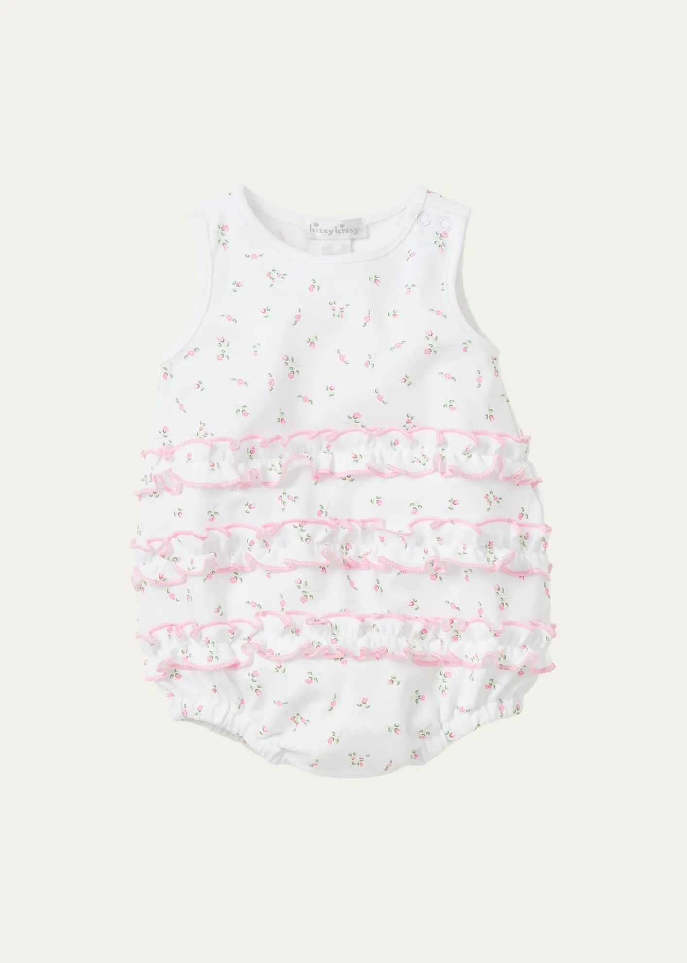 Kissy KissyGirl's Garden Roses Ruffle Romper, Size Newborn-18M