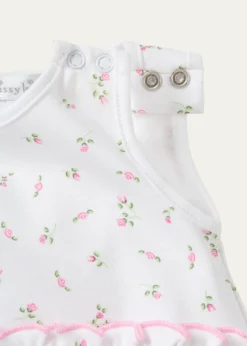 Kissy KissyGirl's Garden Roses Ruffle Romper, Size Newborn-18M