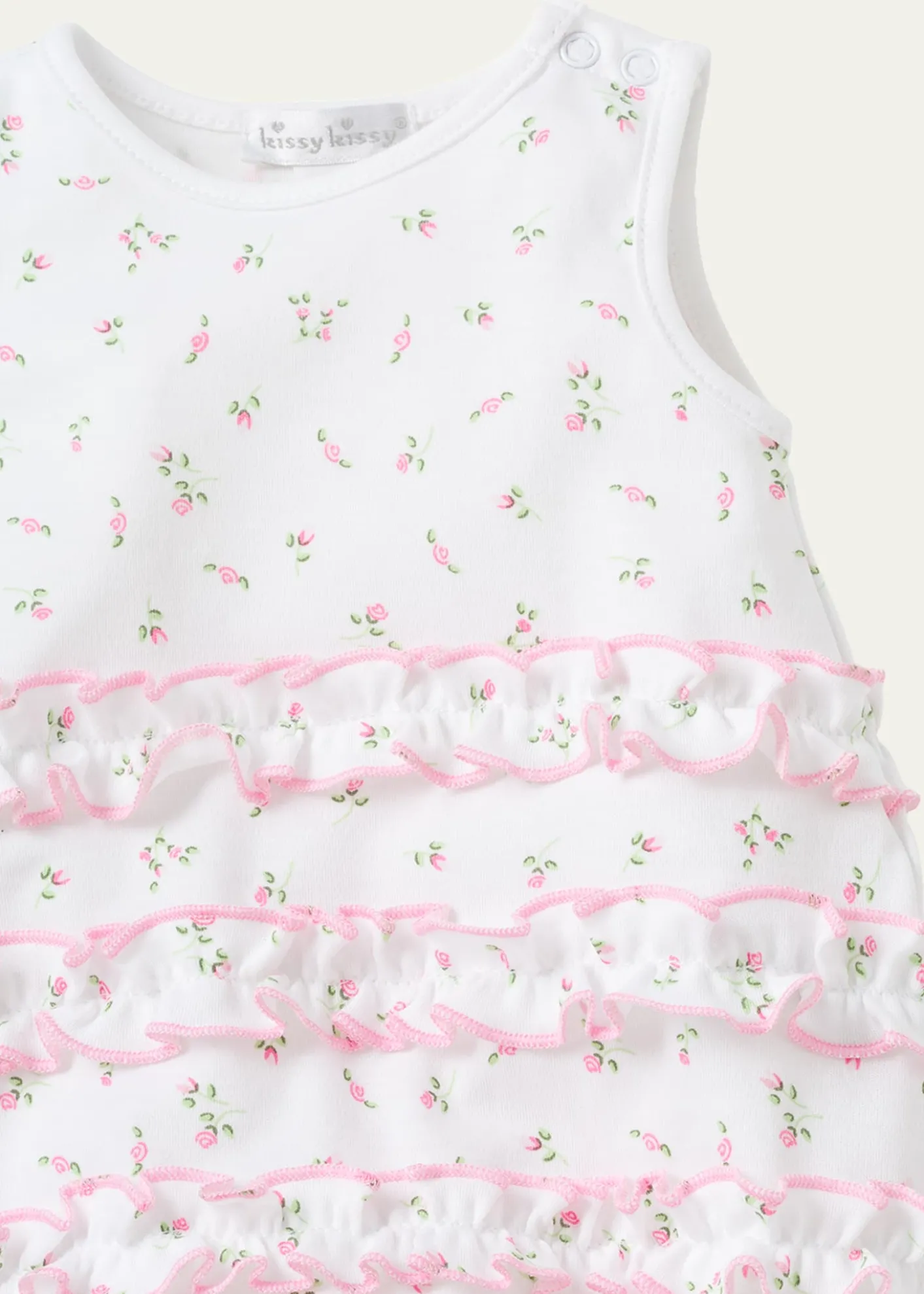 Kissy KissyGirl's Garden Roses Ruffle Romper, Size Newborn-18M