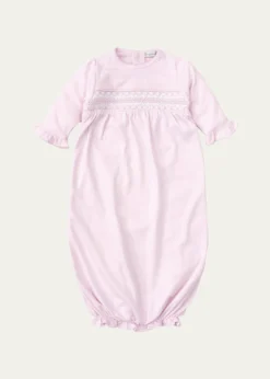 Kissy KissyGirl's Hand-Smocked Ruffle Gown, Size Newborn