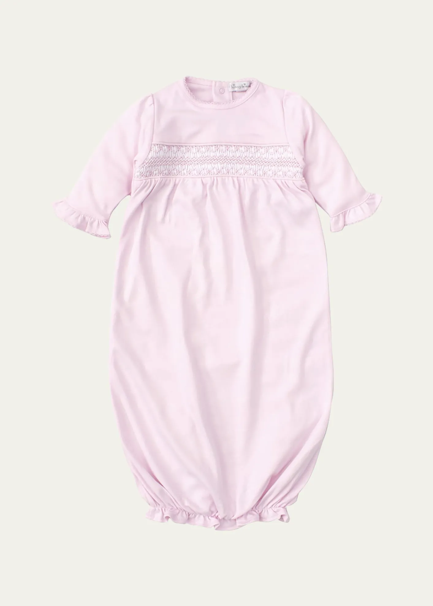 Kissy KissyGirl's Hand-Smocked Ruffle Gown, Size Newborn