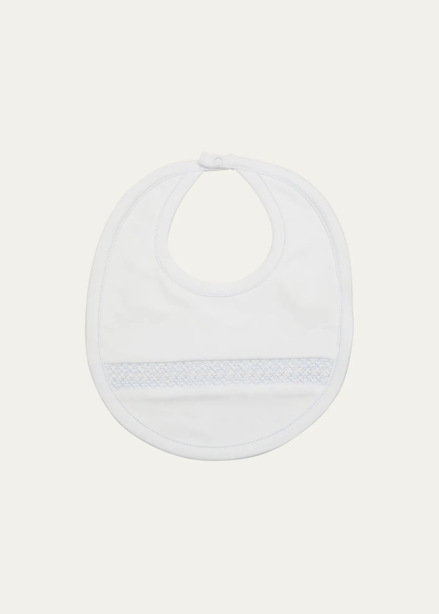 Kissy KissyBoy's Hand-Smocked Pima Cotton Baby Bib