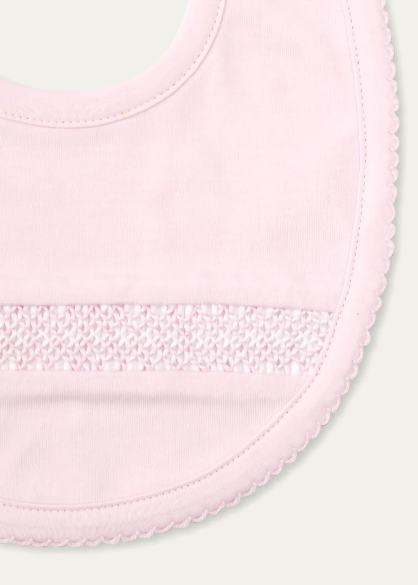 Kissy KissyGirl's Hand-Smocked Pima Cotton Baby Bib