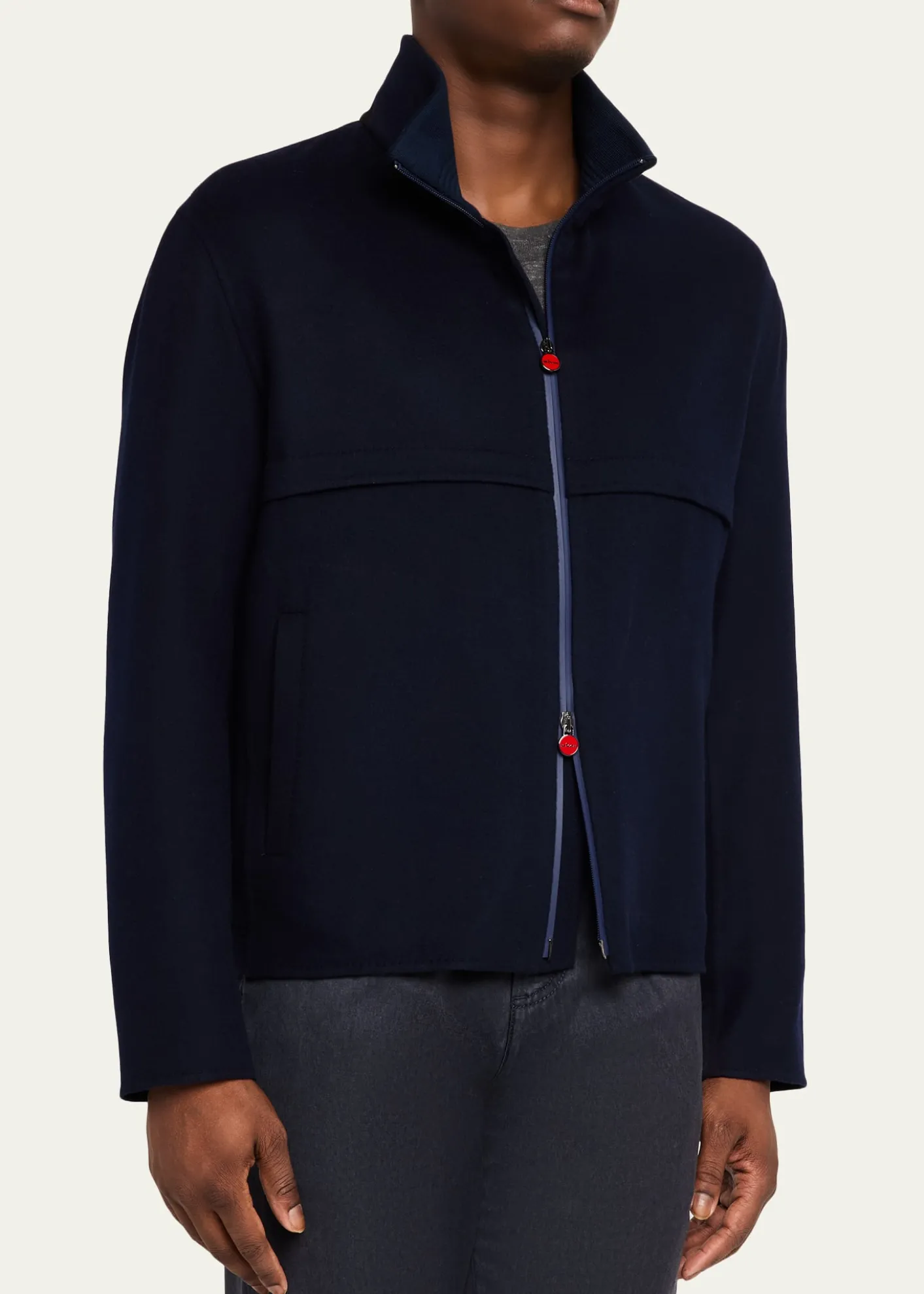 KitonMen's Cashmere Full-Zip Bomber Jacket