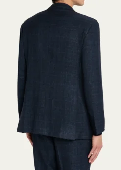 KitonMen's Cashmere, Wool and Silk Plaid Two-Piece Suit
