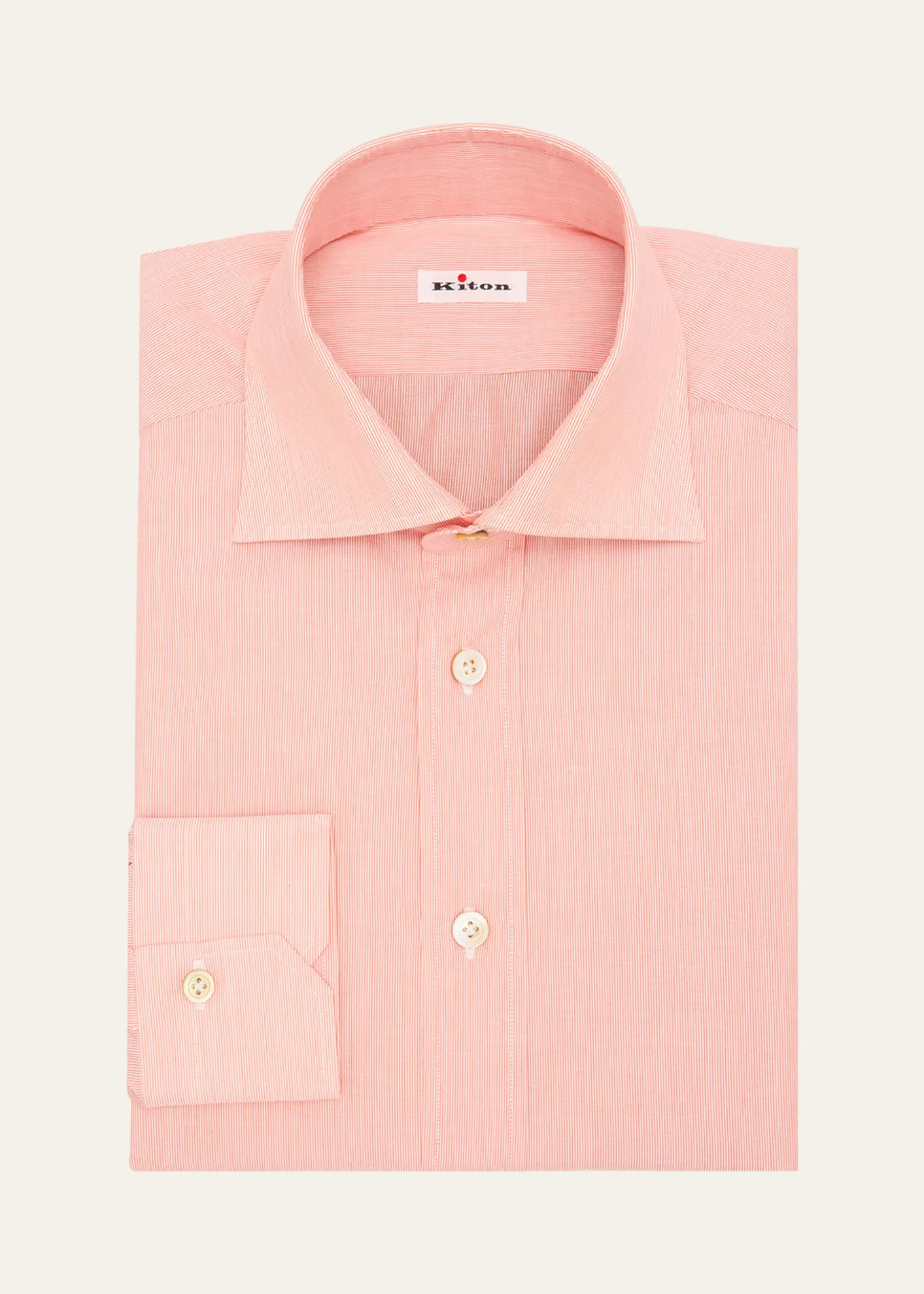 KitonMen's Cotton Fineline Stripe Dress Shirt