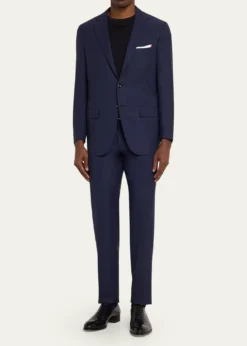 KitonMen's Mini-Check Wool Modern Fit Two-Piece Suit