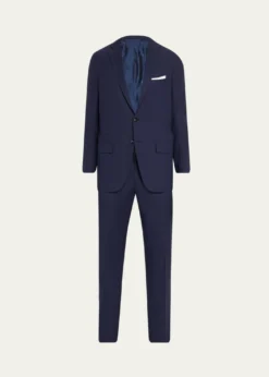 KitonMen's Mini-Check Wool Modern Fit Two-Piece Suit