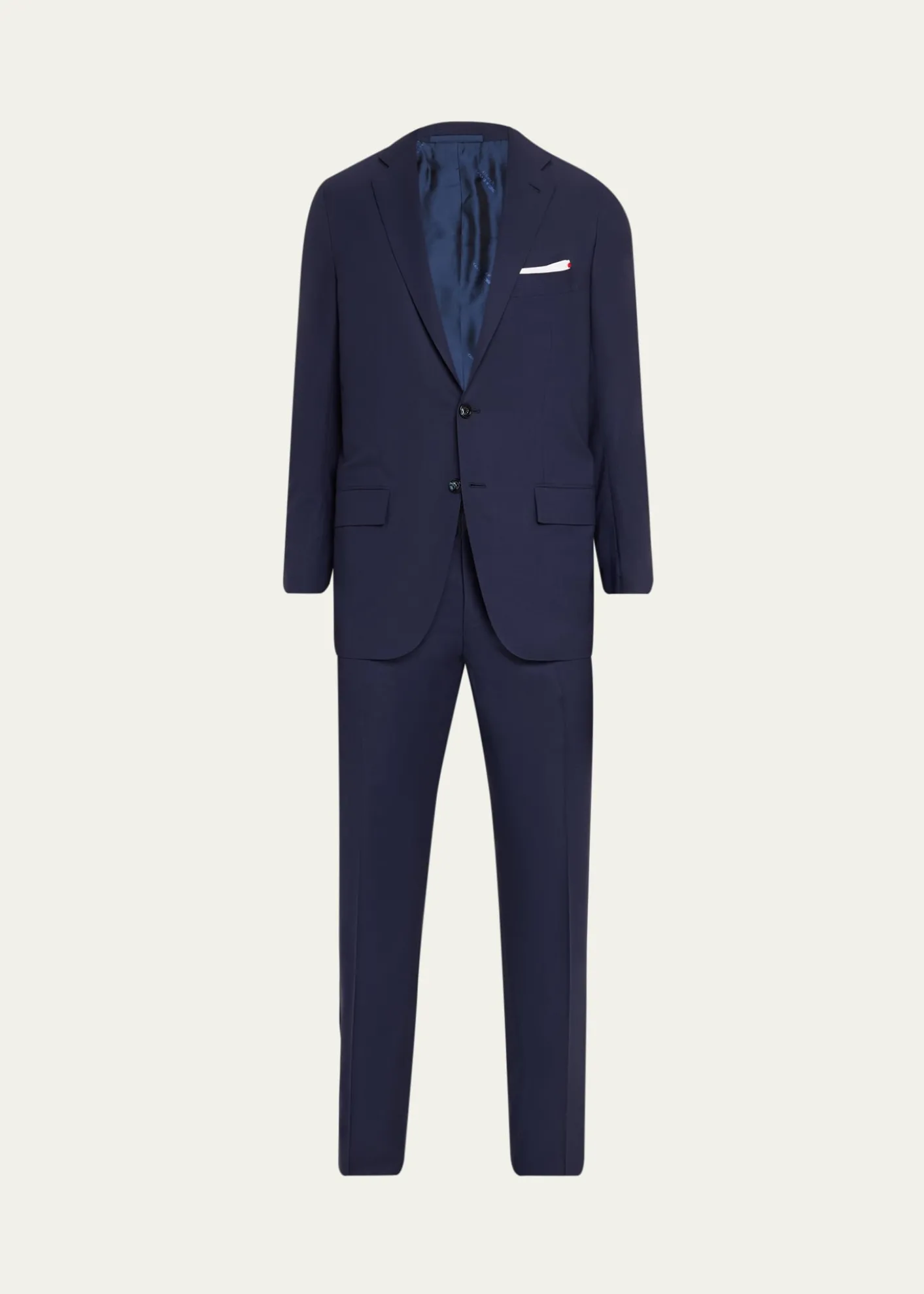 KitonMen's Mini-Check Wool Modern Fit Two-Piece Suit