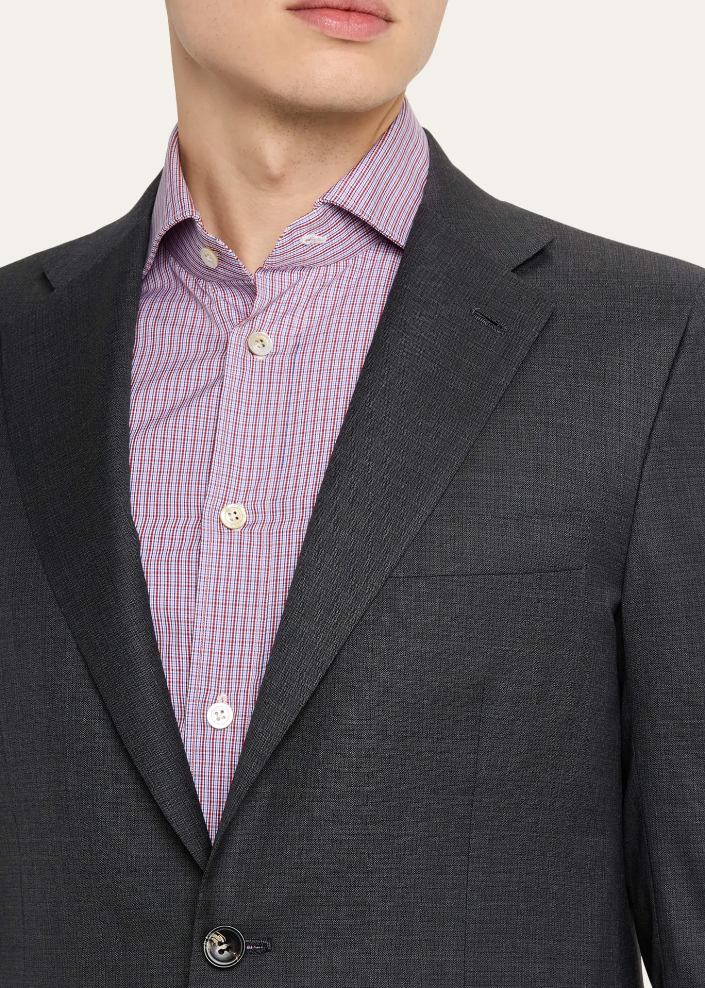 KitonMen's Nano Check Suit
