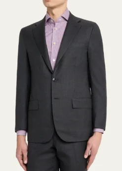 KitonMen's Nano Check Suit