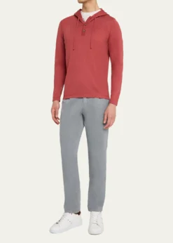 KitonMen's Pleated Straight-Fit Pants