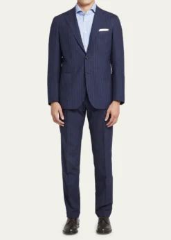 KitonMen's Shadow Stripe Suit
