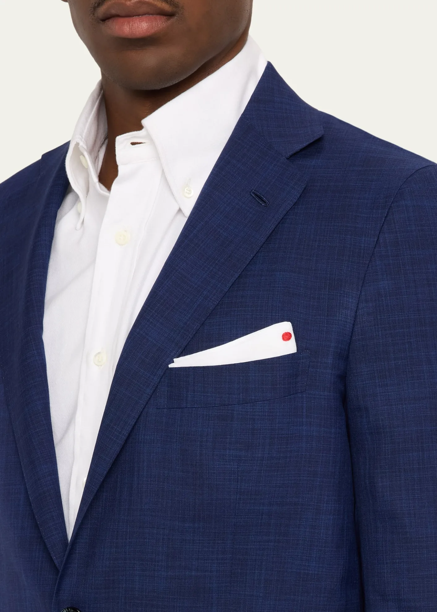 KitonMen's Textured Check Wool and Silk Two-Piece Suit