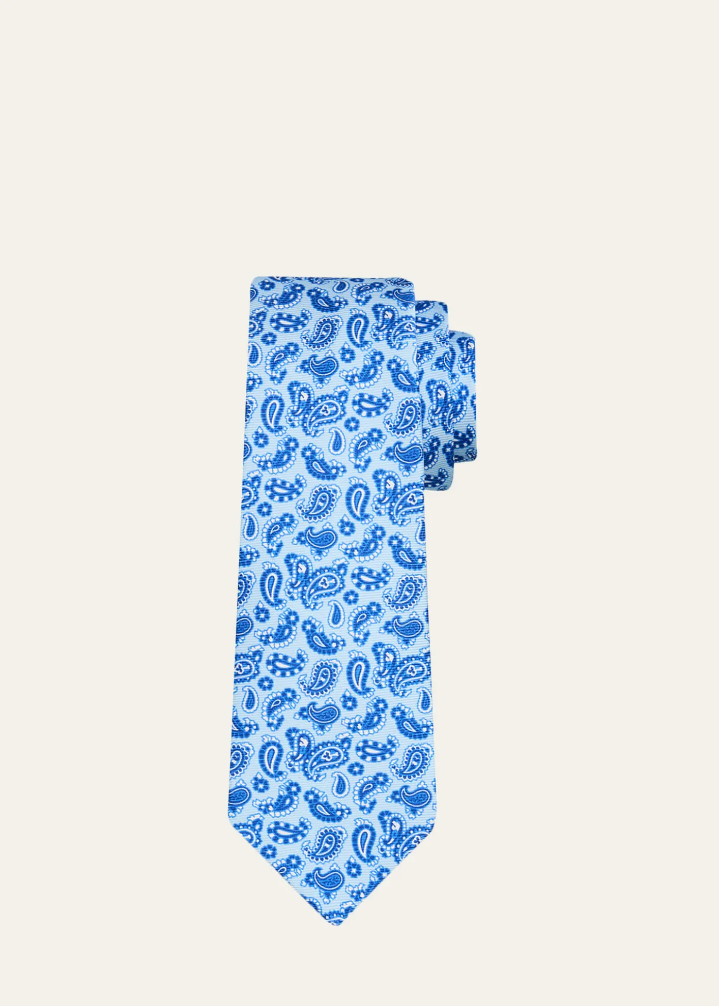 KitonMen's Tonal Paisley Silk 7-Fold Tie
