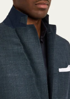 KitonMen's Tonal Plaid Cashmere Two-Piece Suit
