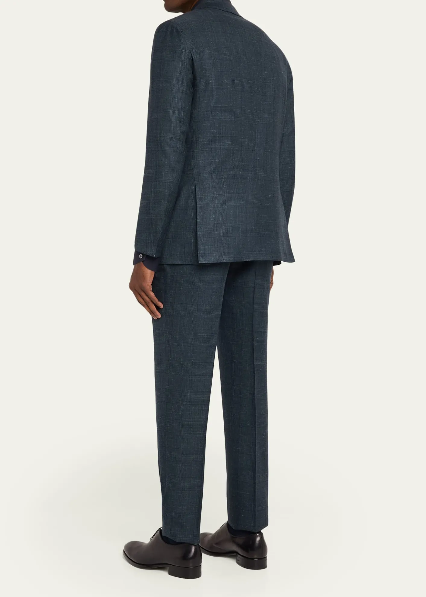 KitonMen's Tonal Plaid Cashmere Two-Piece Suit