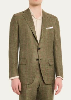 KitonMen's Windowpane Cashmere Blend Suit