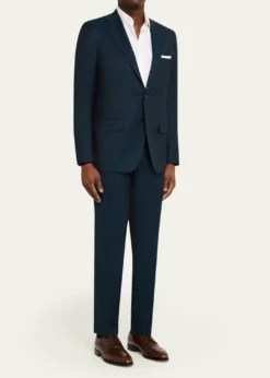 KitonMen's Wool Micro-Herringbone Two-Piece Suit
