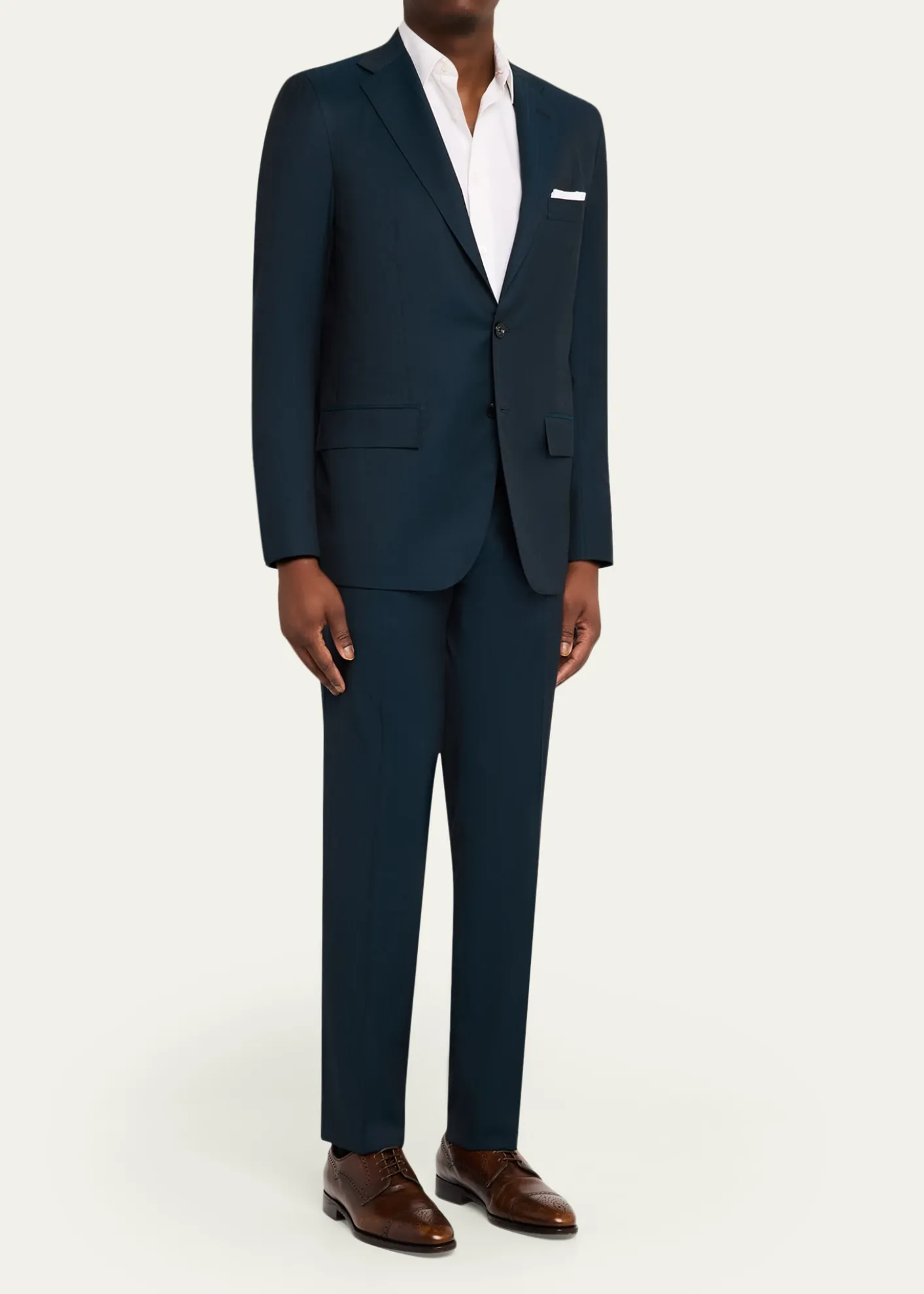 KitonMen's Wool Micro-Herringbone Two-Piece Suit