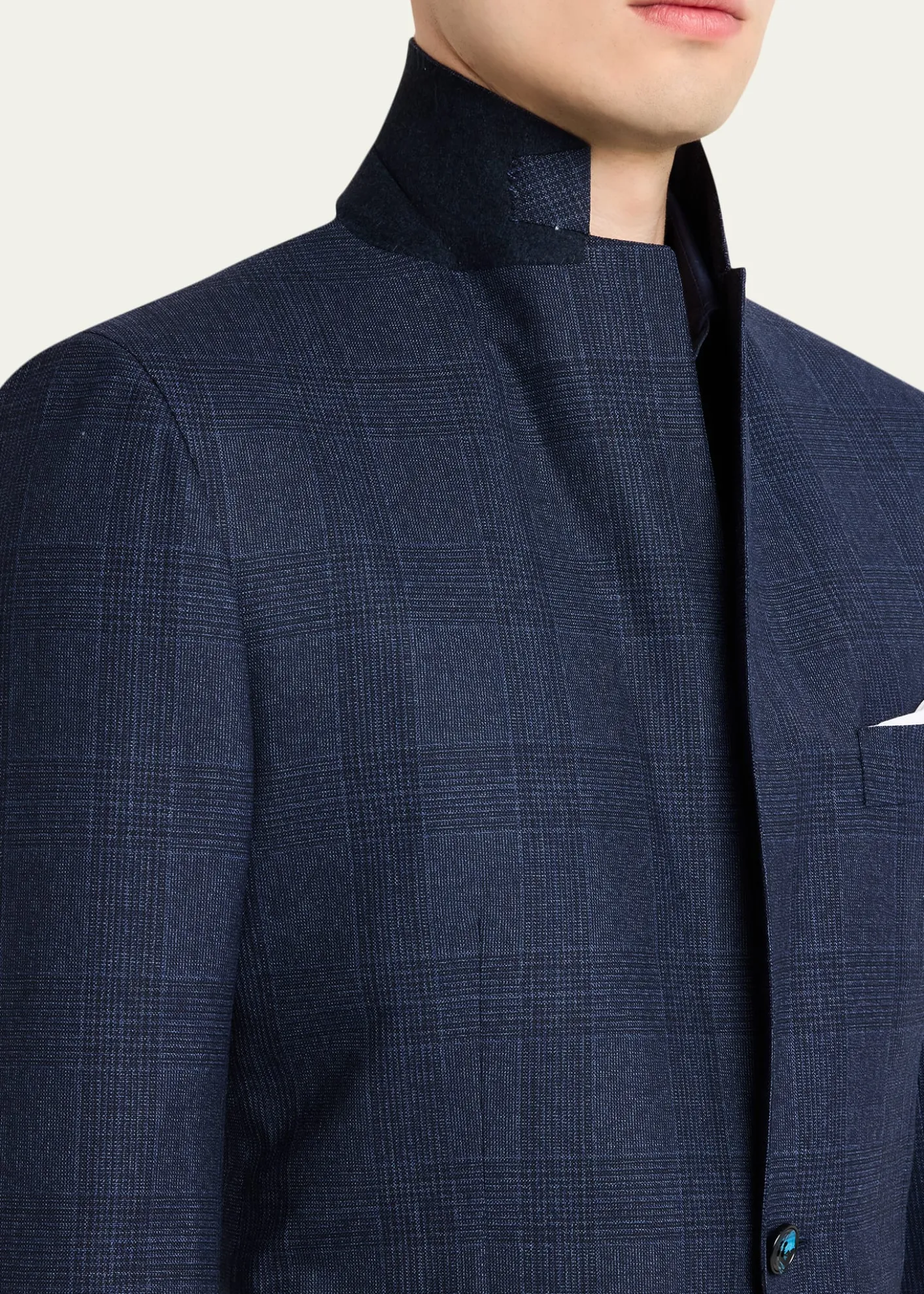 KitonMen's Wool Tonal Plaid Single-Breasted Suit