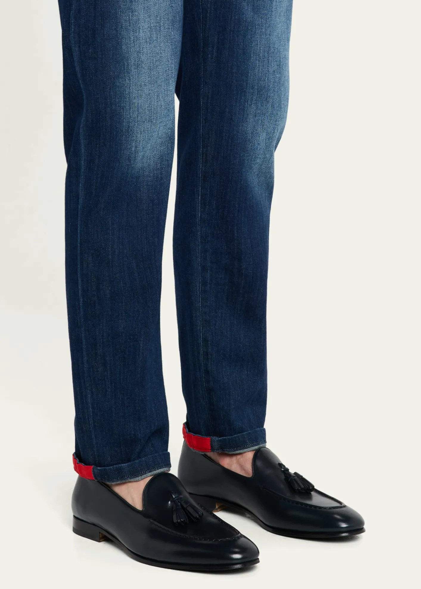 KitonMen's Calfskin Tassel Loafers