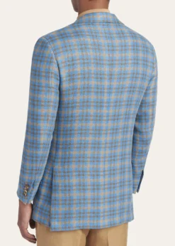 KitonMen's Cashmere and Linen Graph Check Sport Coat