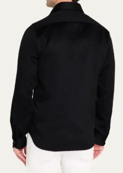 KitonMen's Cashmere and Wool Flap-Pocket Overshirt