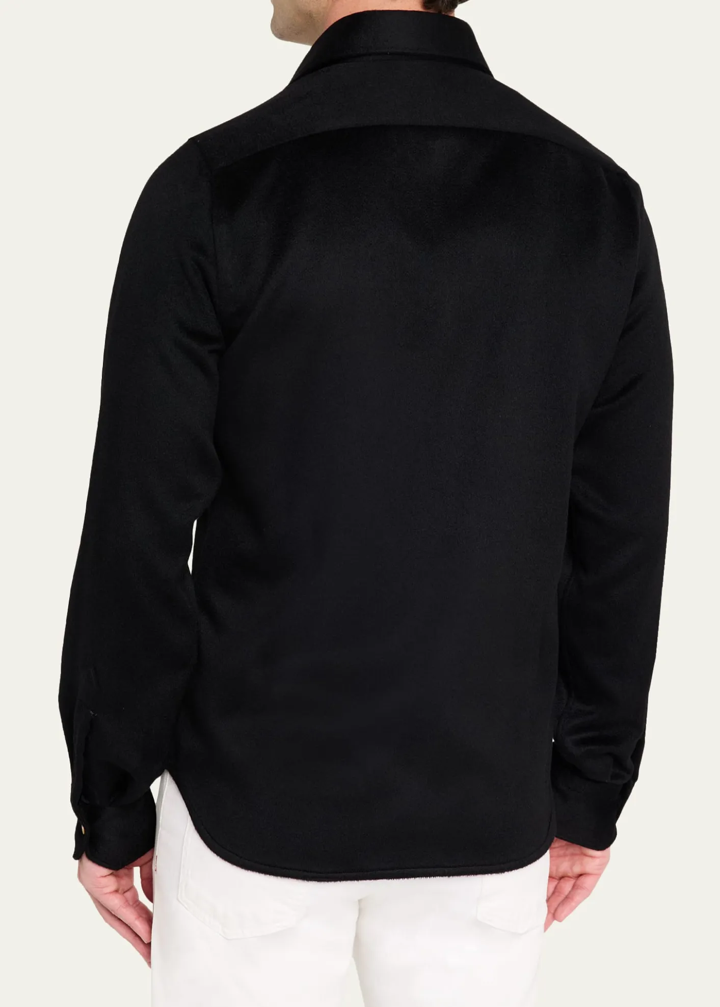 KitonMen's Cashmere and Wool Flap-Pocket Overshirt
