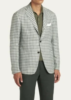 KitonMen's Cashmere-Blend Check Sport Coat