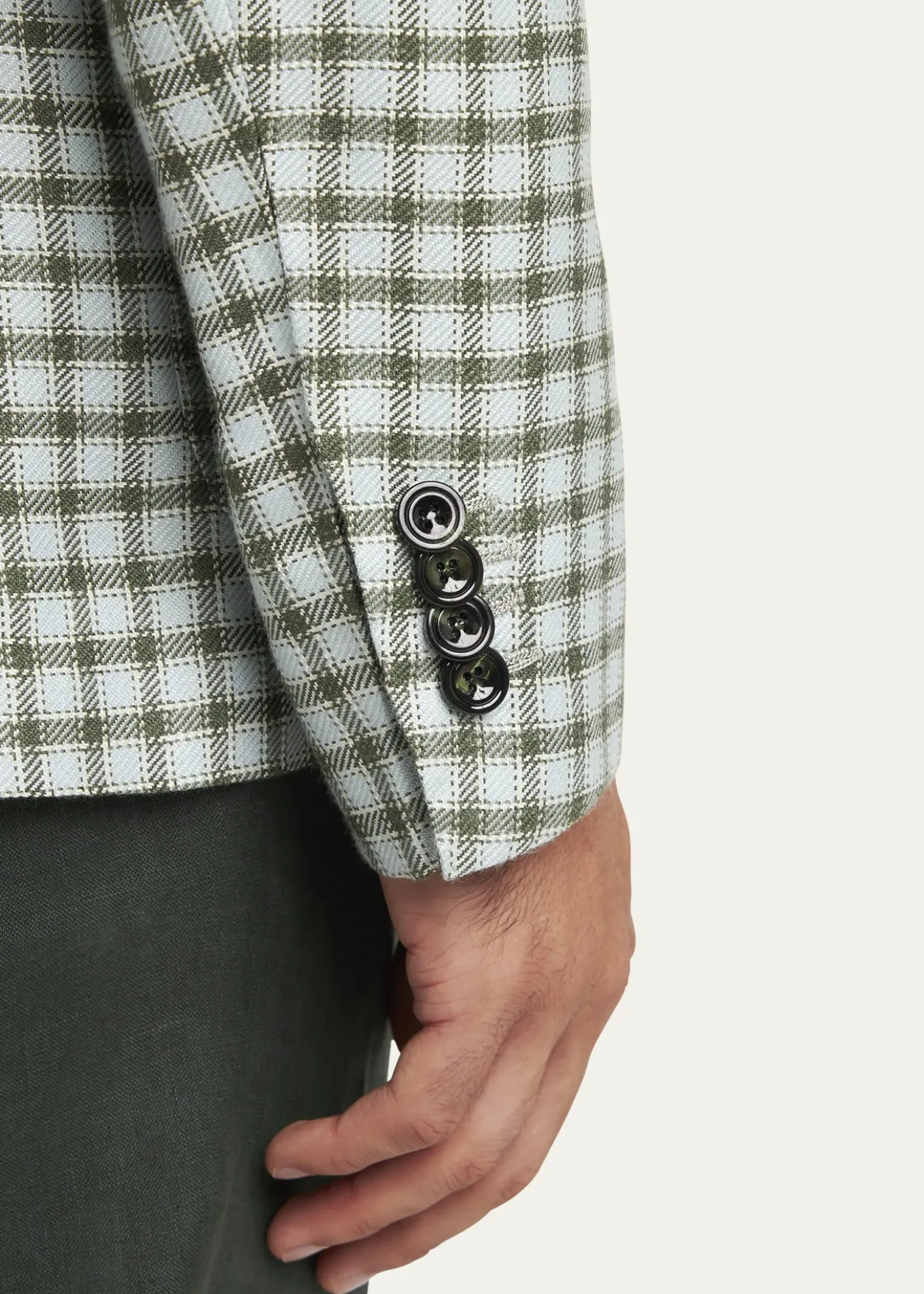 KitonMen's Cashmere-Blend Check Sport Coat