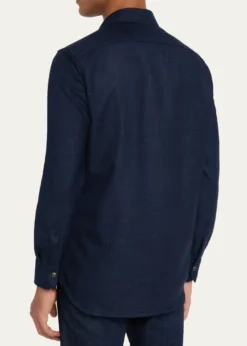 KitonMen's Cashmere Blend Snap-Front Overshirt
