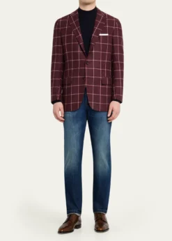 KitonMen's Cashmere Check Sport Coat