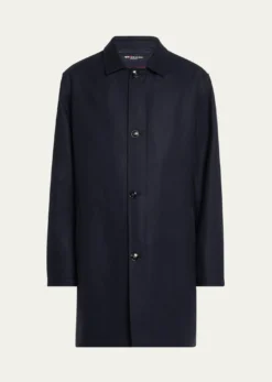 KitonMen's Cashmere Concealed-Zip Car Coat