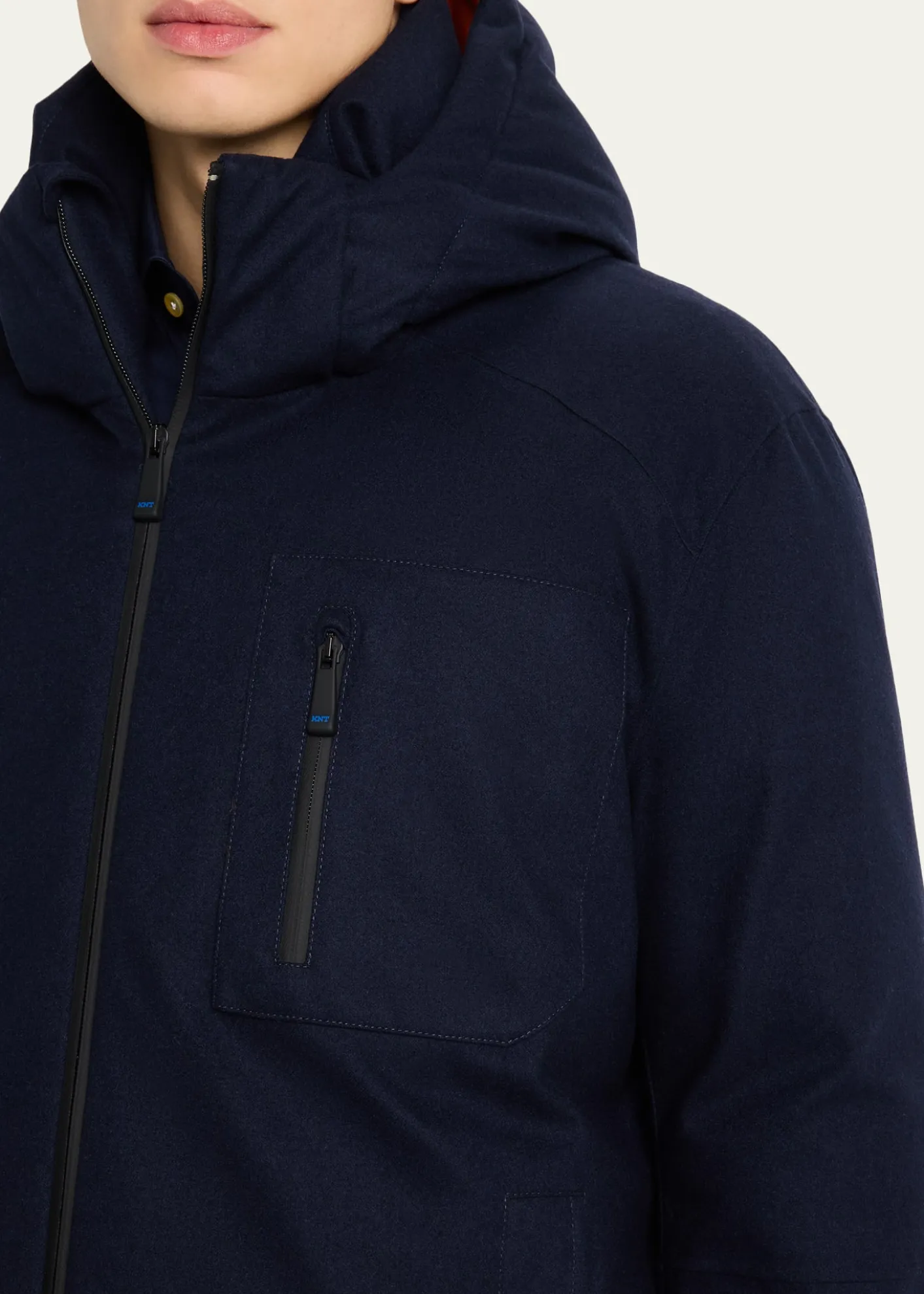 KitonMen's Cashmere Full-Zip Hooded Jacket