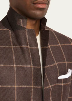 KitonMen's Cashmere Windowpane Single-Breasted Sport Coat